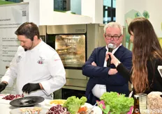 Giuseppe Boscolo Palo intervistato durante lo show cooking