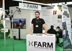 Matteo Brochetti in rappresentanza della startup xFarm