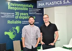 A rappresentare l'azienda greca Ina Plastics, Kostas Tsonakis e Serge Pas