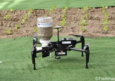 Un drone pronto per un volo dimostrativo