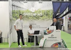 Lo stand di Greenhas, nutrizione in ambiente protetto